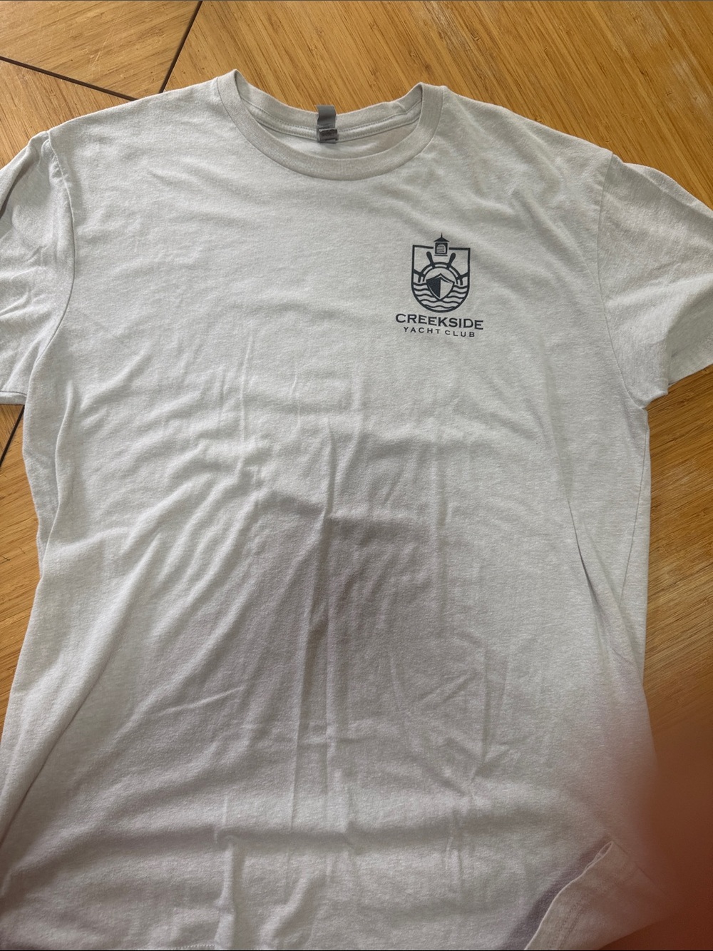 Short Sleeve Logo Tee — Cream